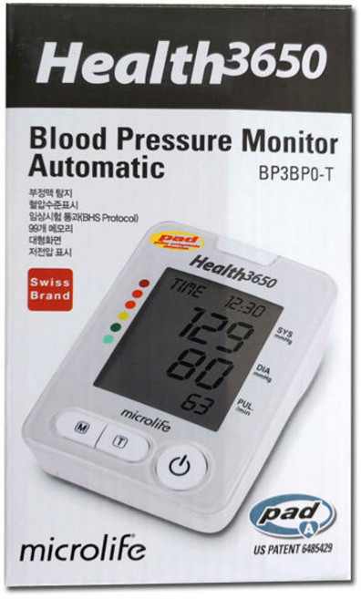 스위스 마이크로라이프 헬스3650 혈압계/BP3BPO-T, 1개