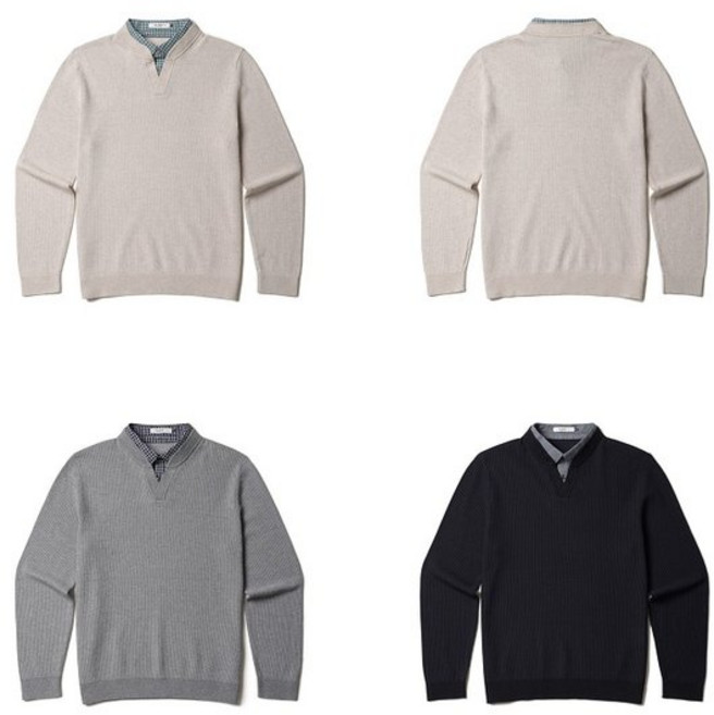 올젠 셔츠카라 레이어드 스웨터 ZBG1 ER1203 3종1택 GIV091 FUZ771