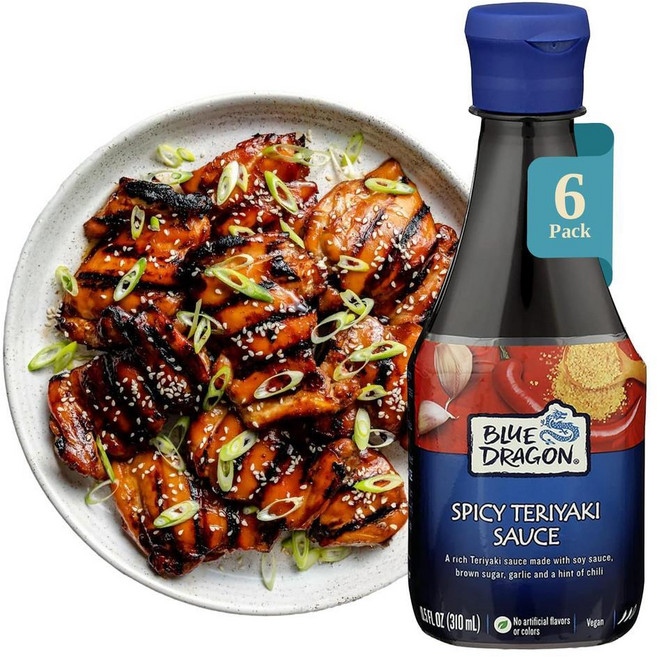 블루 드래곤 스파이시 데리야끼 소스 297.7g 6팩, 1개