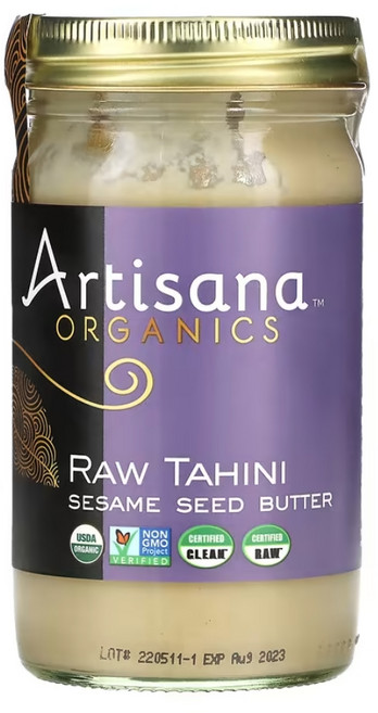 Artisana 타히니 참깨씨버터 397g(14oz) 1팩, 1개