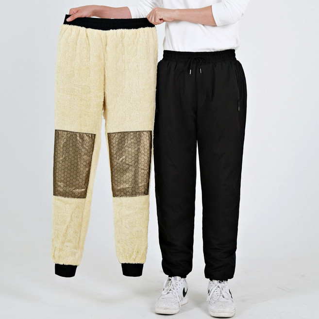 [몬스터캐나다] GOOSE 남성 겨울용 도톰한 아웃도어 트레이닝패딩바지 방수지퍼 방수원단 두꺼운털안감 발열패드 자체제작