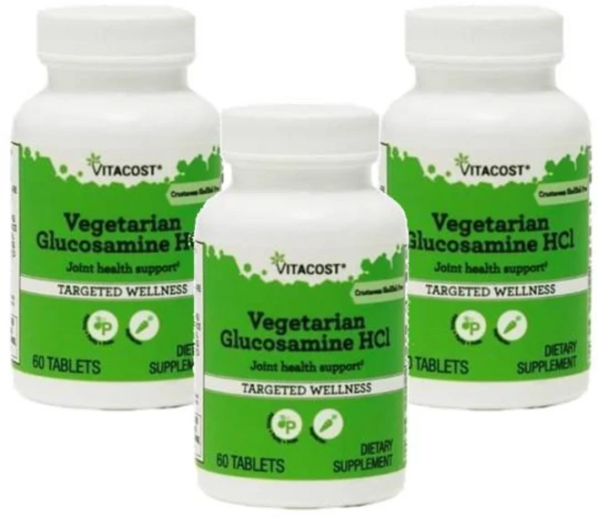 비타코스트 베지테리언 글루코사민 HCl 750mg 60정, 3개 - 쿠팡