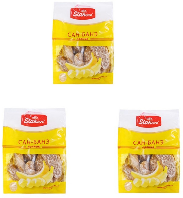 러시아산 슬래곤 바나나 초코 케이크 450g, 바나나 450g 3봉