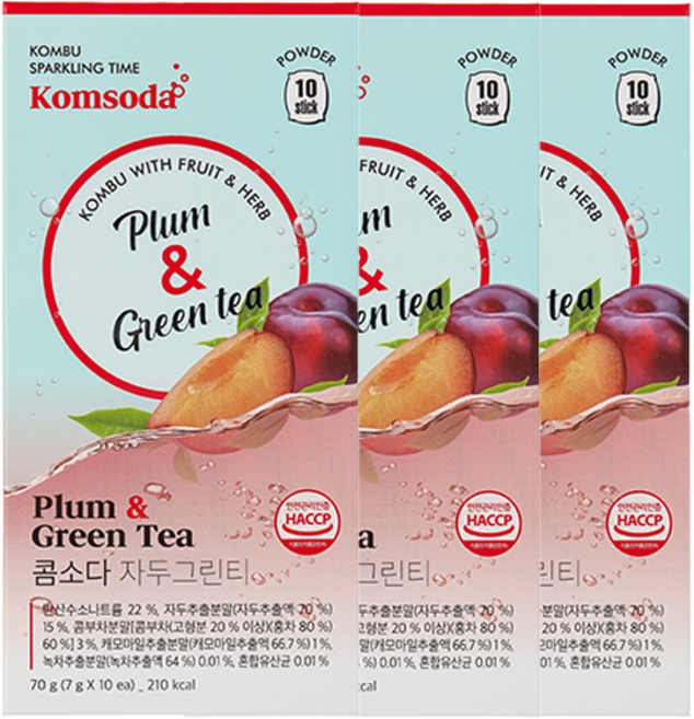 마켓프라이데이 콤소다 자두그린티 10개입, 3개