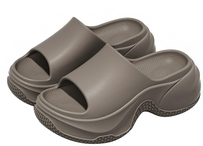 베네네 에어하이 8CM 통굽 사무실 키높이 여성 슬리퍼 실내외화 무난하고 편안한 EVA슬리퍼