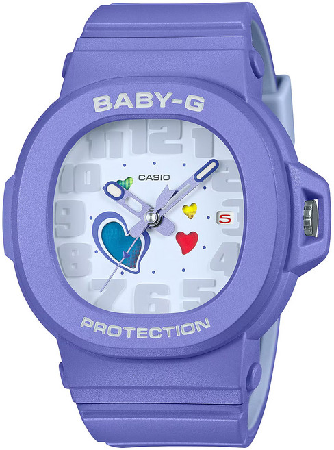 CASIO 卡西歐 BABY-G 女款俏皮愛心繫列樹脂腕錶 BGA-10-6AJF