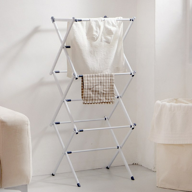 라이크하우스 확장형 접이식 멀티 미니 빨래 건조대 원룸형, 화이트