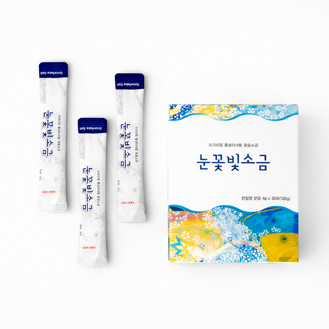 눈꽃빛소금 1200도 미네랄 용융소금 알칼리 휴대용 스틱, 120g, 1개