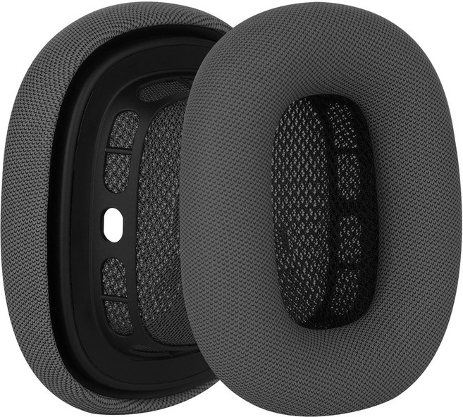 Airpods MAX 에어팟 맥스 1 2 이어 패드 호환 쿠션 커버 귀마개 헤드폰 헤드셋 스펀지 캡 좌우 메쉬 1쌍, 스페이스 그레이 이어패드 메쉬 좌우, 1세트, 에어팟 맥스 호환