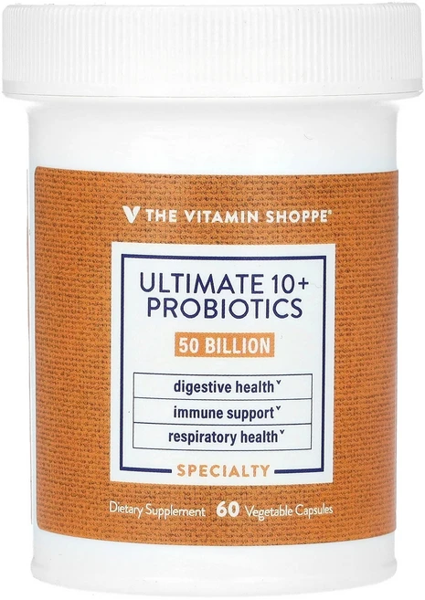 The Vitamin Shoppe Ultimate 10+ Probiotics 50 Billion CFU 60 Vegetable Capsules, 1개, 60정 - 쿠팡