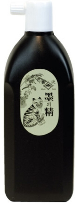 한국묵운당 호랑이로고 묵의정먹물 450ml 먹물, 1개
