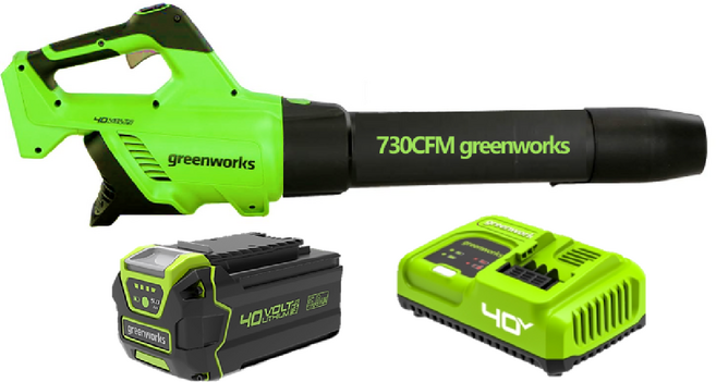 그린웍스 G 맥스 40V 충전 무선 엑시얼 브로워 송풍기 + 5.0Ah 배터리 + 충전기 세트, 1세트