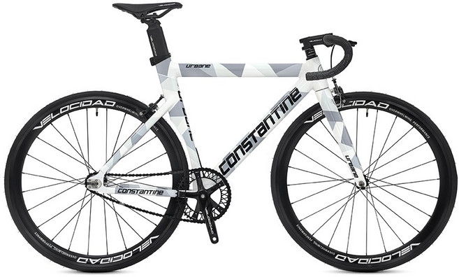 2025 콘스탄틴 어베인 픽시 자전거 완성차 조립 출고, 1개, 58cm, 패턴 쿨 화이트
