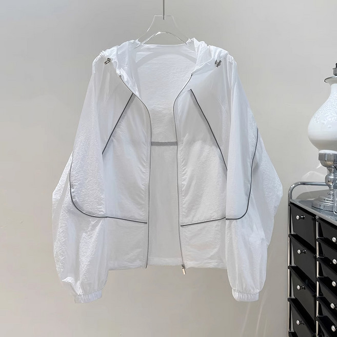 디드라 초경량 루즈핏 후드 자외선차단 바람막이 자켓