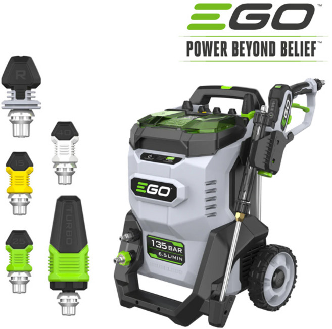 이고파워 135bar 무선 고압세척기 EGO HPW2000E 베어툴 56V 호환 파워워셔 차량세차 폼건 포함