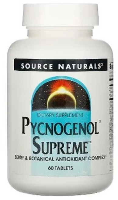 소스내츄럴스 피크노제놀 슈프림 타블렛, 60정, 1개 - 쿠팡