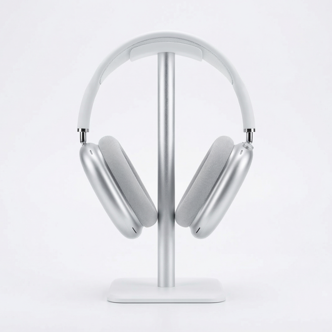 슈나온 흔들림 없는 알루미늄 헤드폰 거치대, 1개, 화이트, SH-S1