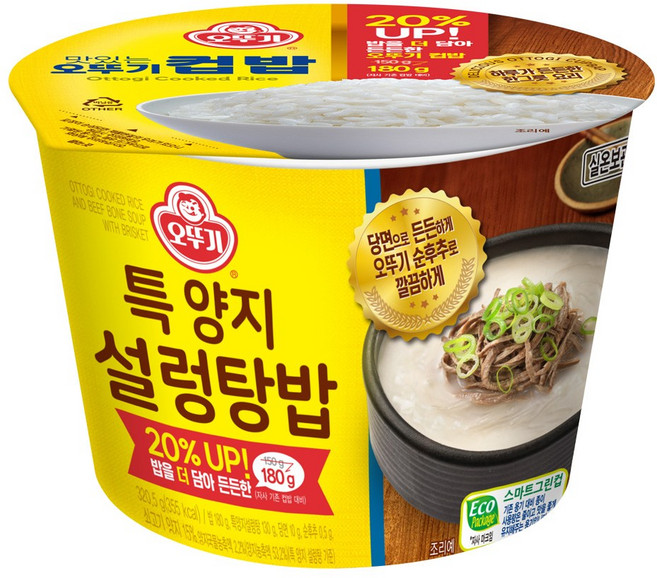 오뚜기 컵밥 7종 10개 세트(진짬뽕2+차돌강된장2+돌솥비빔2+뚝불1+특양지설렁탕1+김치참치1+오뚜기카레1), 2.885kg, 1세트