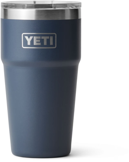 예티 Yeti 램블러 20oz 텀블러 스테인리스스틸 머그슬라이더 뚜껑 스테커블 머그컵, 1개, 591ml, NAVY