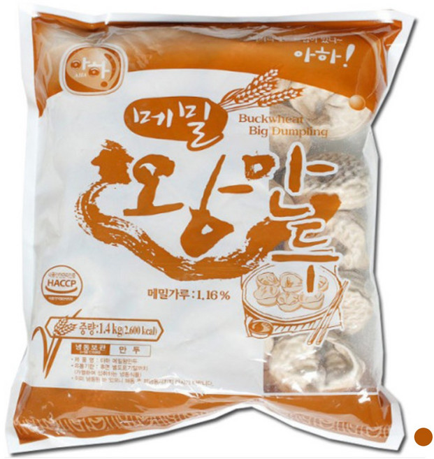 아하식품 아하만두 메밀왕만두 1400g (업소용만두 찐만두 만두국 얇은피만두), 1.4kg, 1개