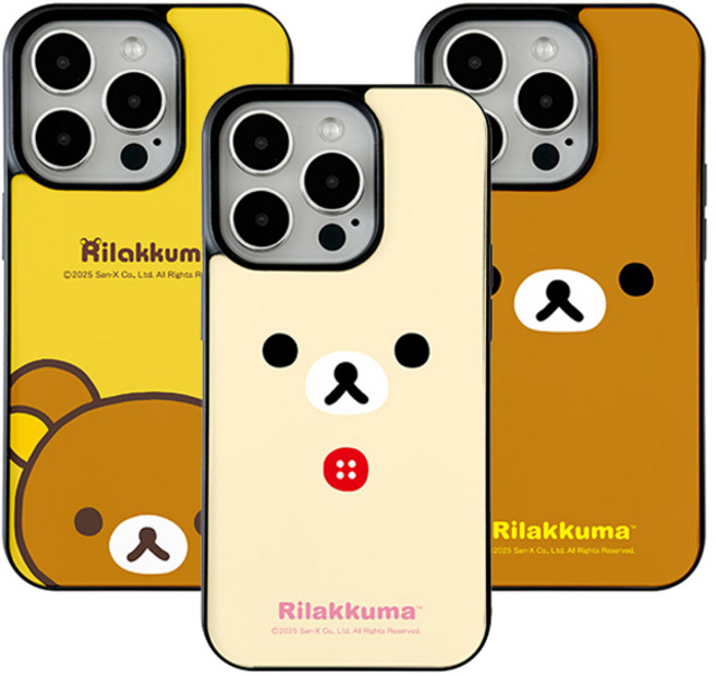 C정품 리락쿠마 페이스 맥세이프 호환 글로시블랙 휴대폰 케이스 삼성 갤럭시 S26 S25 S24 S23 플러스 울트라 폰 커버