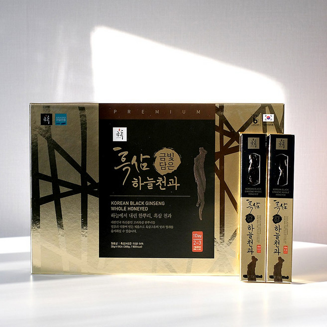금흑 흑삼 하늘천과 흑삼정과 홍삼정과 답례품 명절선물 선물세트, 300g, 1박스