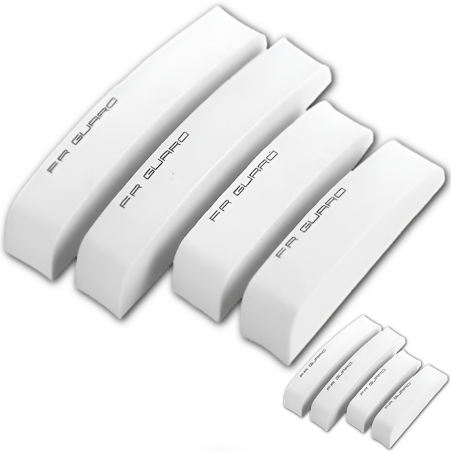 데이모노 충격 흡수 자동차 문콕 방지 도어가드 4P, 화이트, 2세트