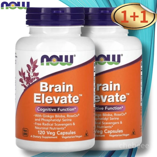 나우 브레인 엘리베이트 120캡슐 2병 콜린 포스파티딜세린 은행 고투콜라, 120정 - 쿠팡