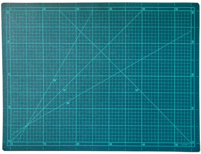크로바 45x60cm 재단매트 커팅매트 재단판 로터리커터 고무판 컷팅매트 57-640