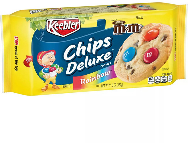 [미국직배송]키블러 칩스 레인보우 쿠키 320g Keebler Chips Deluxe Rainbow Cookies, 1개
