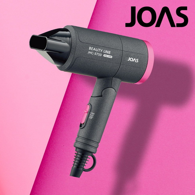 조아스 접이식 헤어 드라이기 1300W, JHC-3750, 혼합색상