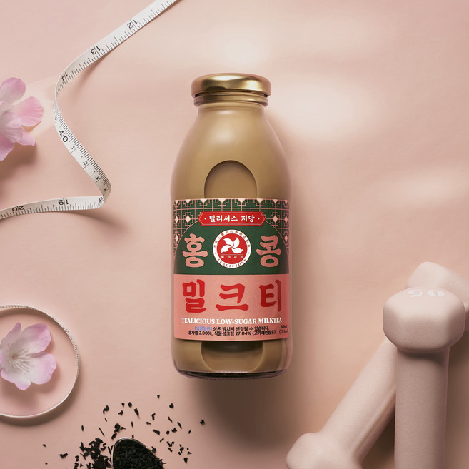 [신규론칭] 틸리셔스 저당 홍콩밀크티, 1개, 1L