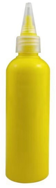 水粉顏料瓶裝60ML 兒童手指畫塗鴉 可水洗無毒顏料, 黃色