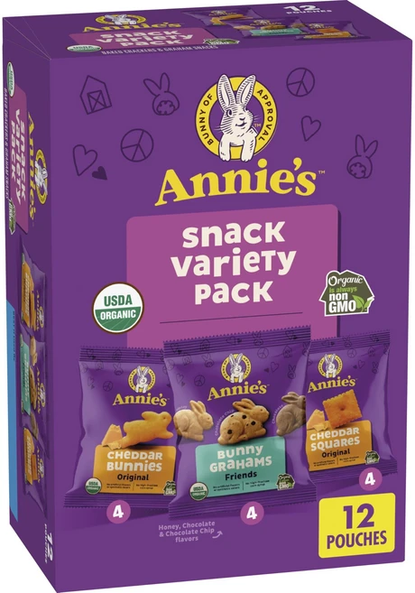 애니스 체다 버니 그레이엄 체다 치즈 스퀘어 스낵 올인원 12개입, 1개 - 쿠팡