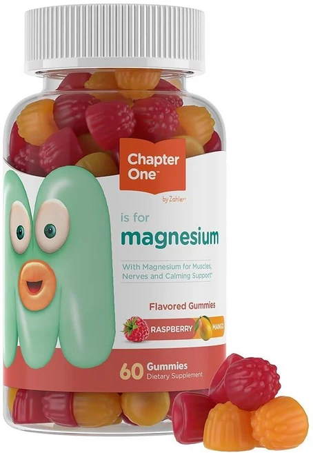 잘러 챕터원 아동용 마그네슘 구미 60정 라즈베리 망고맛 134605, 1개 - 쿠팡