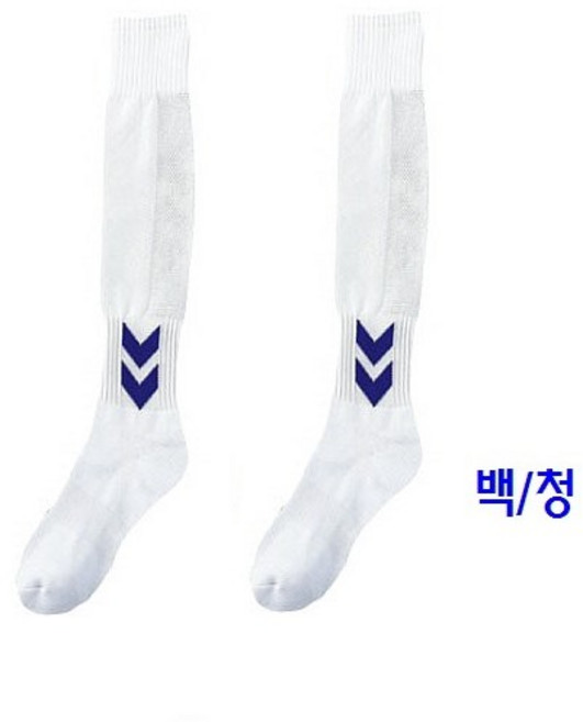 험멜 축구스타킹-성인용26호-축구양말26호(HMS-04), 백/청, 1개