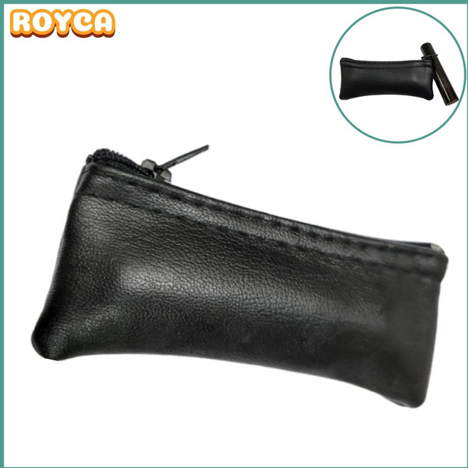 지퍼도장케이스 인감 지갑 도장집 파우치 블랙, 1개_4990원