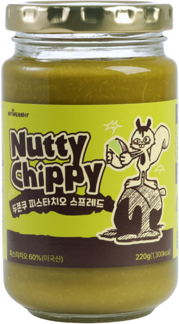 너티치피 두쫀쿠 피스타치오 스프레드, 1개, 220g
