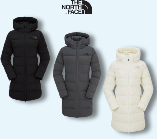 국내매장판 노스페이스 가벼운 덕 다운 코트 여성 눕시 패딩 점퍼 편한 겨울 아우터
