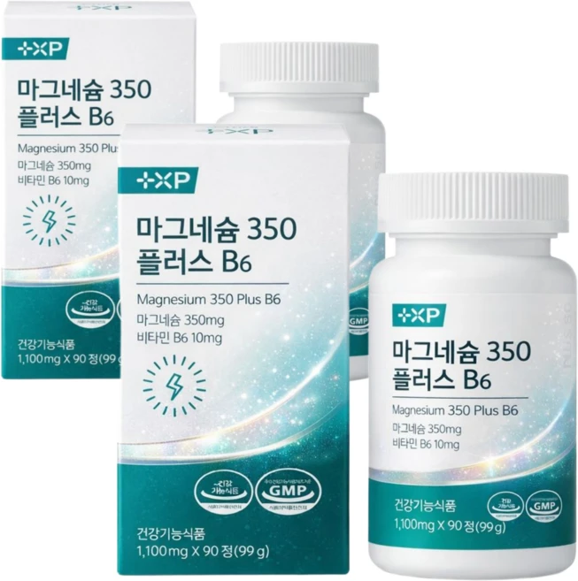 고함량 글루콘산 마그네슘 영양제 마그네슘 글리시네이트 350mg 추천, 90박스, 1회분 - 쿠팡