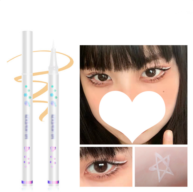 Big seashells 컬러 아이라이너 땀 방지 달콤 큐티 아이라이너 컬러 브라운 아이라이너, 1개, 화이트