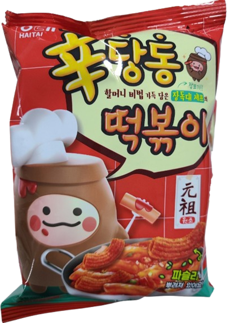 해태제과 신당동 할머니 떡볶이 과자, 110g, 17개