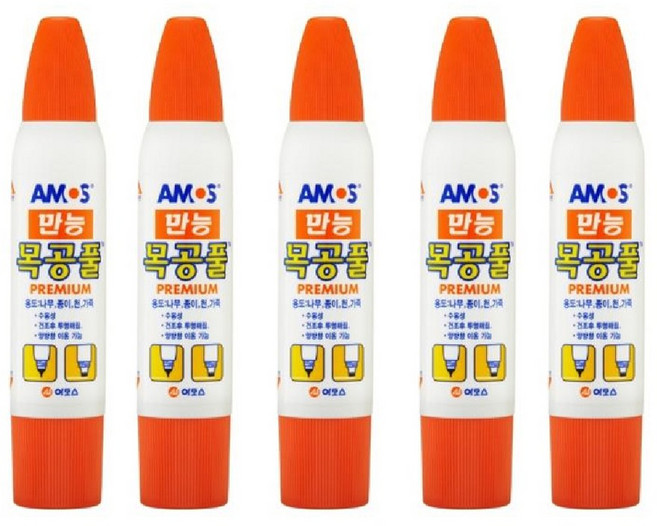 [감동] 아모스 목공풀 74g 10개 20개 30개, 74g 30개입