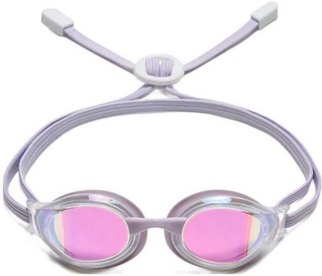 후그 성인용 달리 미러 접착식 패킹 수경 DALI_WHLL, 화이트라이트라벤더 + 화이트클리어, 1개