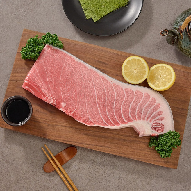 [튜나바이브] 냉동참치회 참다랑어 1번 뱃살 1kg, 1개
