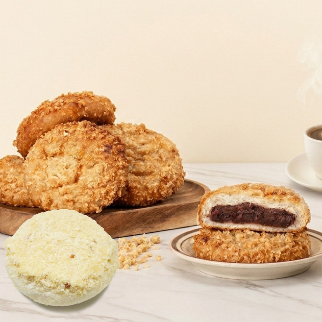 신라명과 땅콩 소보로단팥빵 125g 30개입 냉동생지, 1개, 3.75kg