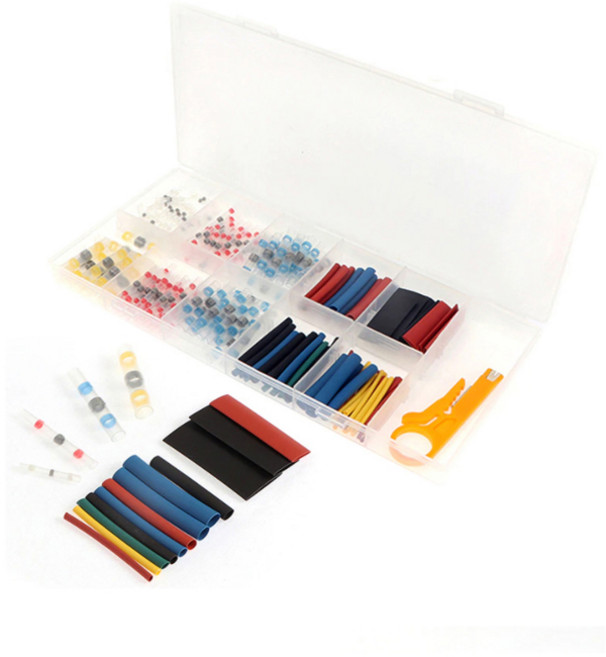 혼합 튜브 200 혼합 수축 튜브 납땜 커넥터 용접 배선 연결 200, 1개