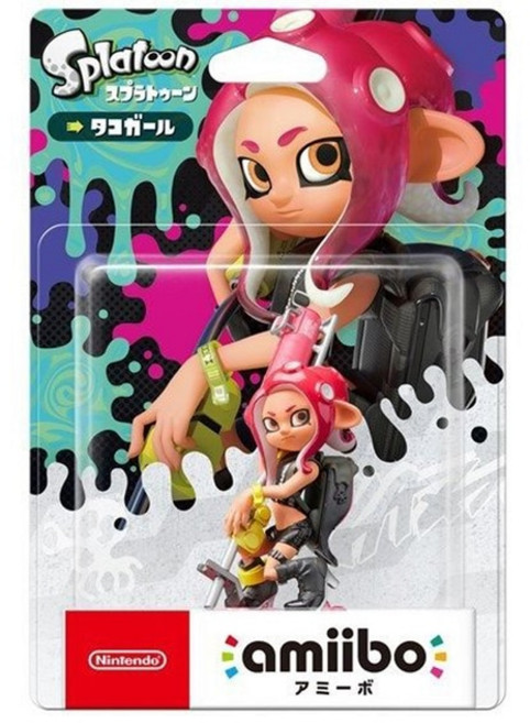 닌텐도 아미보 슈퍼 스매쉬 브라더스 스플래툰 잉클링 피규어 시리즈 NFC 옥토링 3 팩 PART2, [03] Octoling Girl in box, 1개