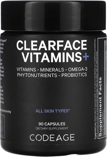 Codeage 클리어페이스 비타민+ 캡슐 90정, Codeage 클리어페이스 비타민 캡슐 90정, 1개 - 쿠팡