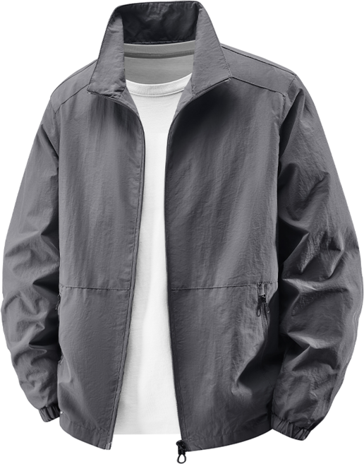 Amlition 남성 봄 가을 캐주얼 빅사이즈 집업 방풍자켓